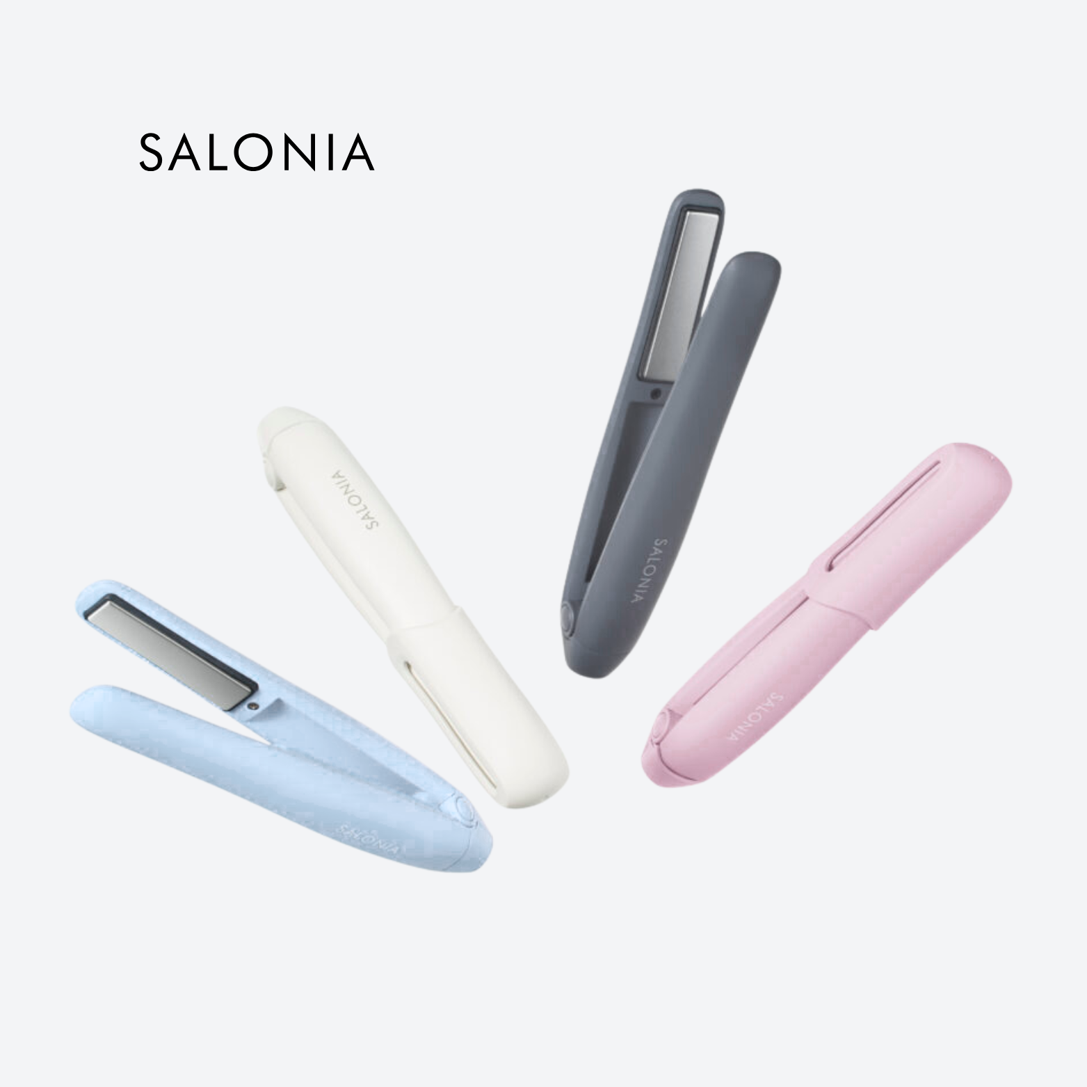 SALONIA Cordless Hair Straightener 12mm with Mobile Power Bank