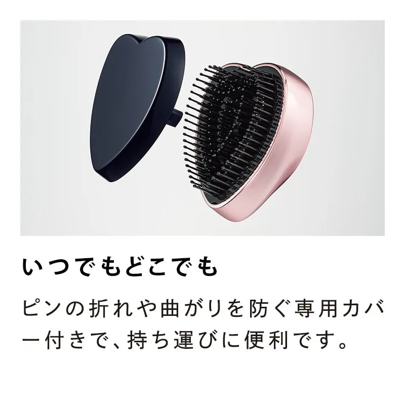 Escova de Cabelo Compacta ReFa Heart Brush Mini – Desembaraça e Aumenta o Brilho