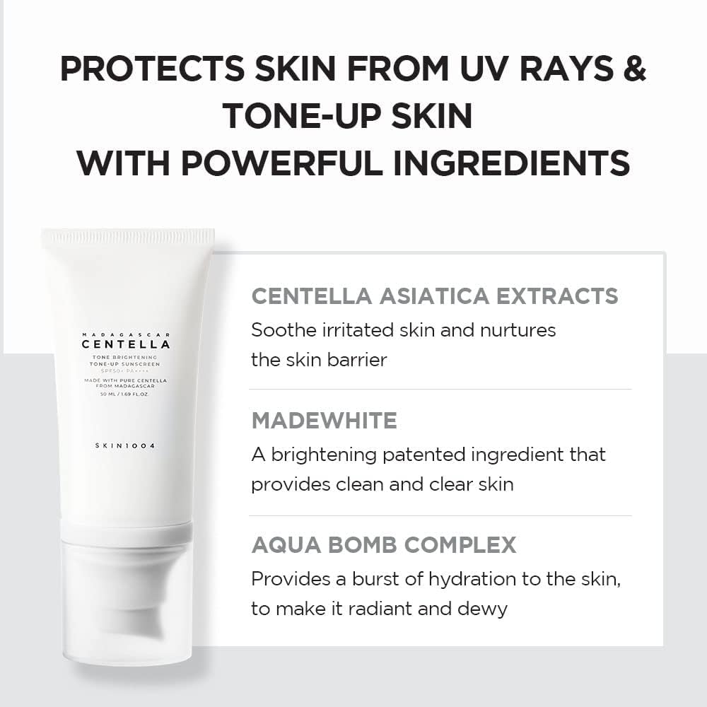 SKIN1004 Tone-Brightening Tone-Up Sunscreen SPF50+ PA++++ 50ml