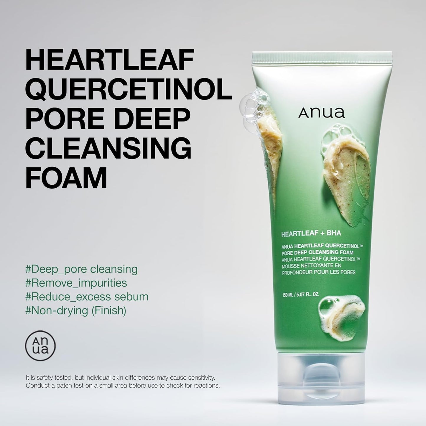 ANUA Dokudami Espuma de Limpeza Profunda de Poros 150ml