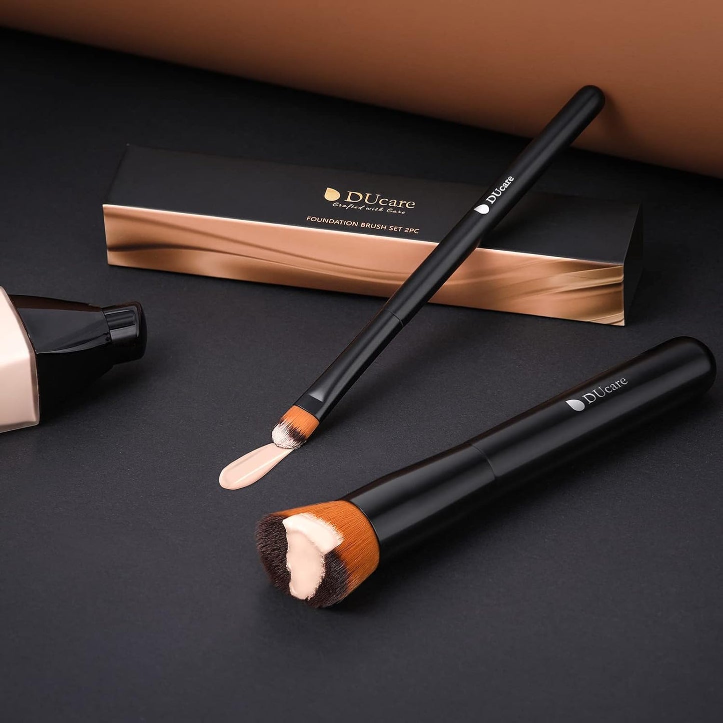 DUcare Foundation & Concealer Brush Set (Black) – DU-DF0257