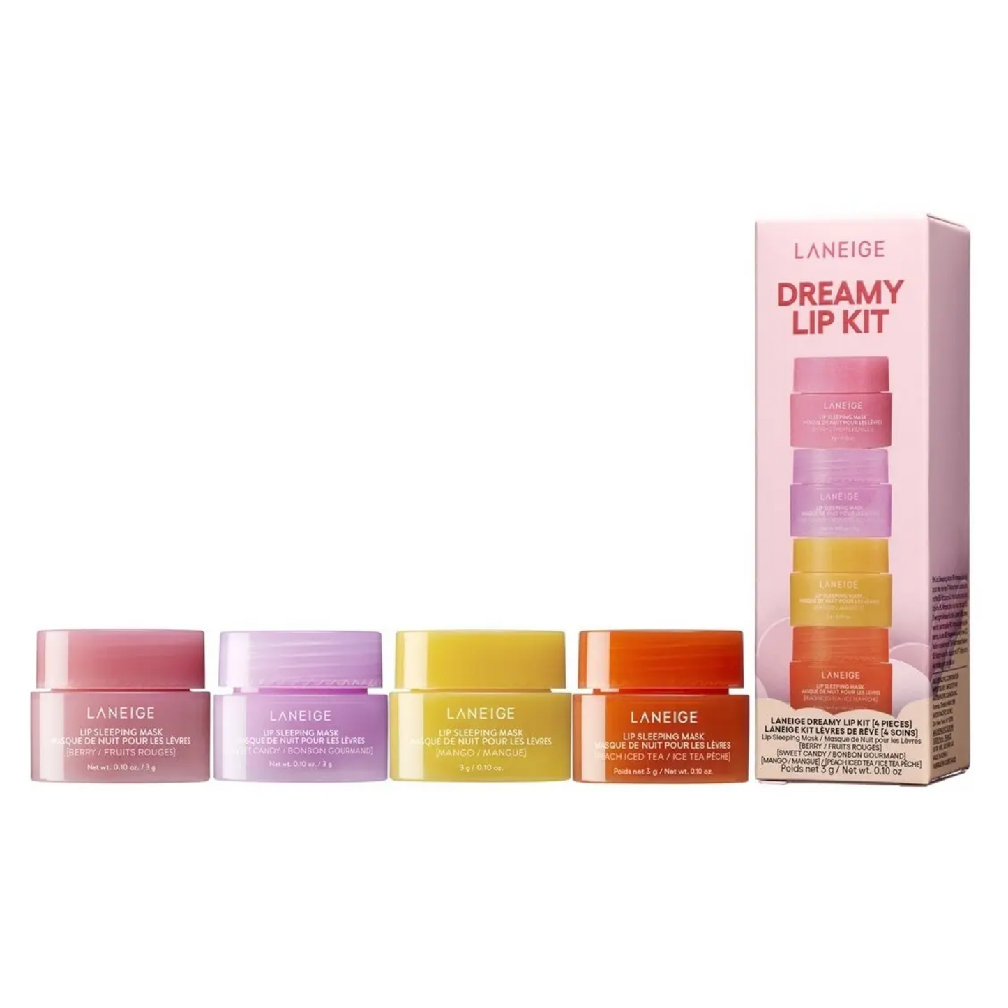 Laneige Dreamy Lip Kit – Lip Sleeping Mask 3g x 4
