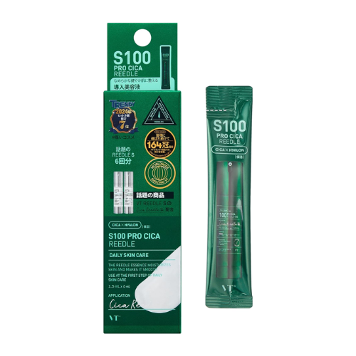 VT COSMETICS – Pro Cica Reedle Shot 100 - Sachê em bastão (1,5 ml × 6 sachês)