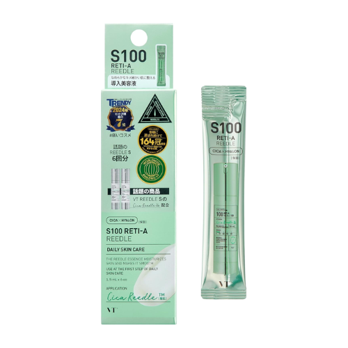 VT COSMETICS – Reti-A Reedle Shot 100 - Sachê em bastão (1,5 ml × 6 sachês)