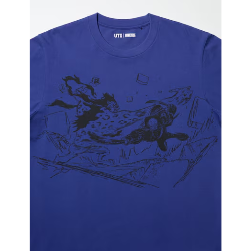 UNIQLO - ONE PIECE UT Graphic T-Shirt | Lucci and Zorro (BLUE)
