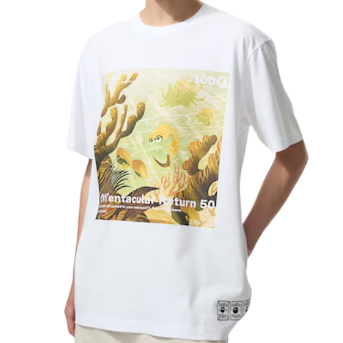 UNIQLO Pokémon UT Graphic T-Shirt | Omanyte (WHITE)