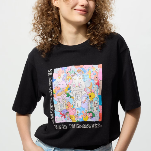UNIQLO - POP MART UT Graphic T-Shirt Women | THE MONSTERS (BLACK)
