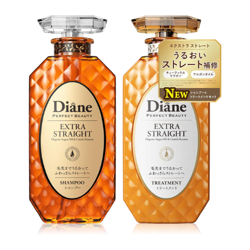 Diane Perfect Beauty Extra Straight Shampoo & Treatment Set – 450ml × 2