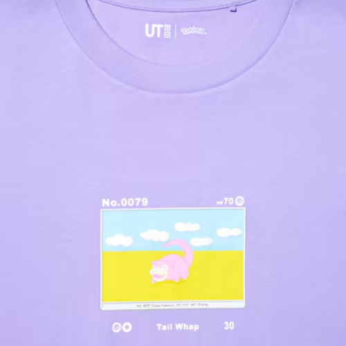 UNIQLO Pokémon UT Graphic T-Shirt | Slowpoke (PURPLE)
