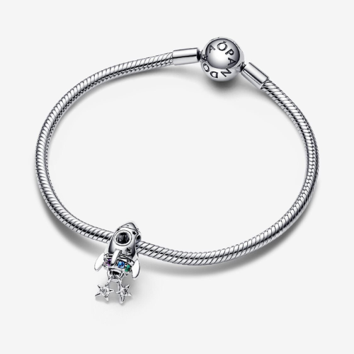 PANDORA Space Love Rocket Charm