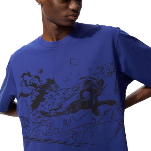 UNIQLO - ONE PIECE UT Graphic T-Shirt | Lucci and Zorro (BLUE)