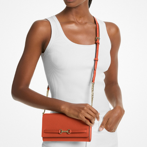 MICHAEL KORS OUTLET – Carson Pebbled Leather Convertible Crossbody Large