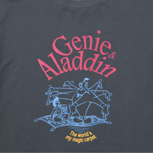 UNIQLO MAGIC FOR ALL TIMELESS UT Graphic T-Shirt | Aladdin (DARK GRAY)