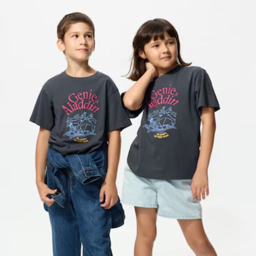 UNIQLO MAGIC FOR ALL TIMELESS UT Graphic T-Shirt | Aladdin (DARK GRAY)