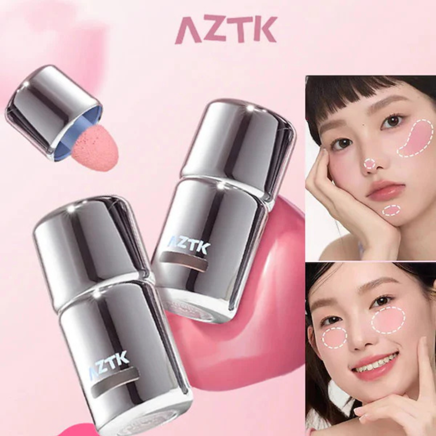 أحمر خدود سائل من AZTK – 7 درجات لونية