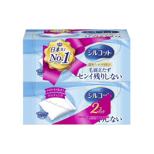 Unicharm Silcot Soft Touch Cotton Pads (82 Sheets x 2 Pack)