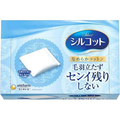 فوط قطنية ناعمة الملمس من يونيتشارم سيلكوت (82 ورقة × عبوتين)