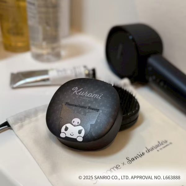 Escova de cabelo SHARP Plasmacluster Smoome – Edição Limitada com Personagens da Sanrio (IB-B1S-B / Kuromi)