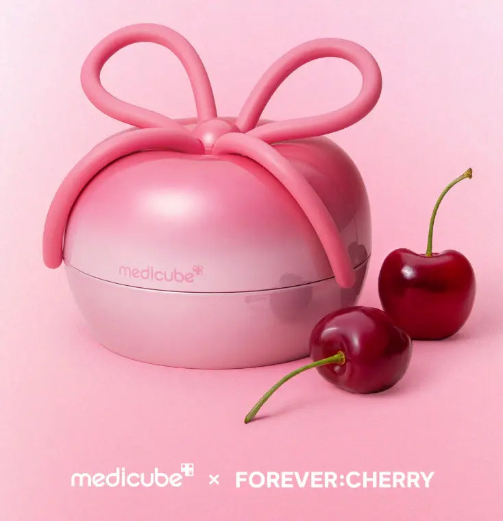 Medicube Ribbon Cherry Glass Hair Brush – Limited Edition Collaboration with FOREVER CHERRY