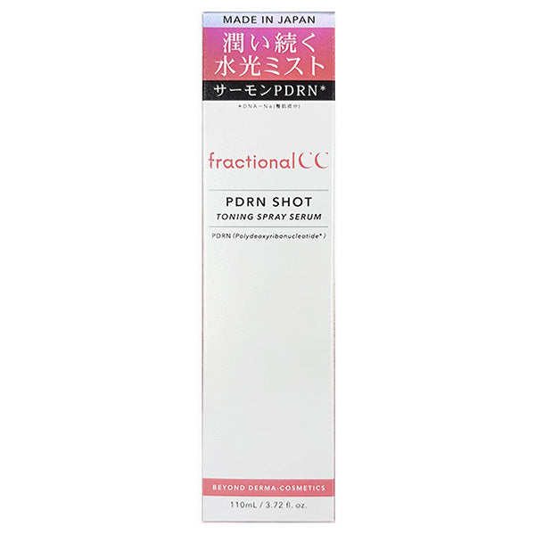 Fractional CC PDRN Shot Toning Spray Serum 110ml box front