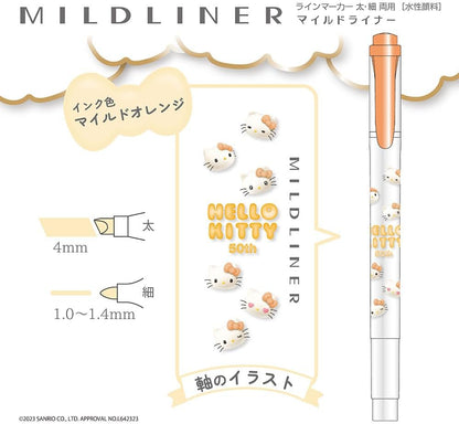 ZEBRA MILDLINER – Hello Kitty 50th Anniversary Design 5 Color Set WKT7 HK 5C