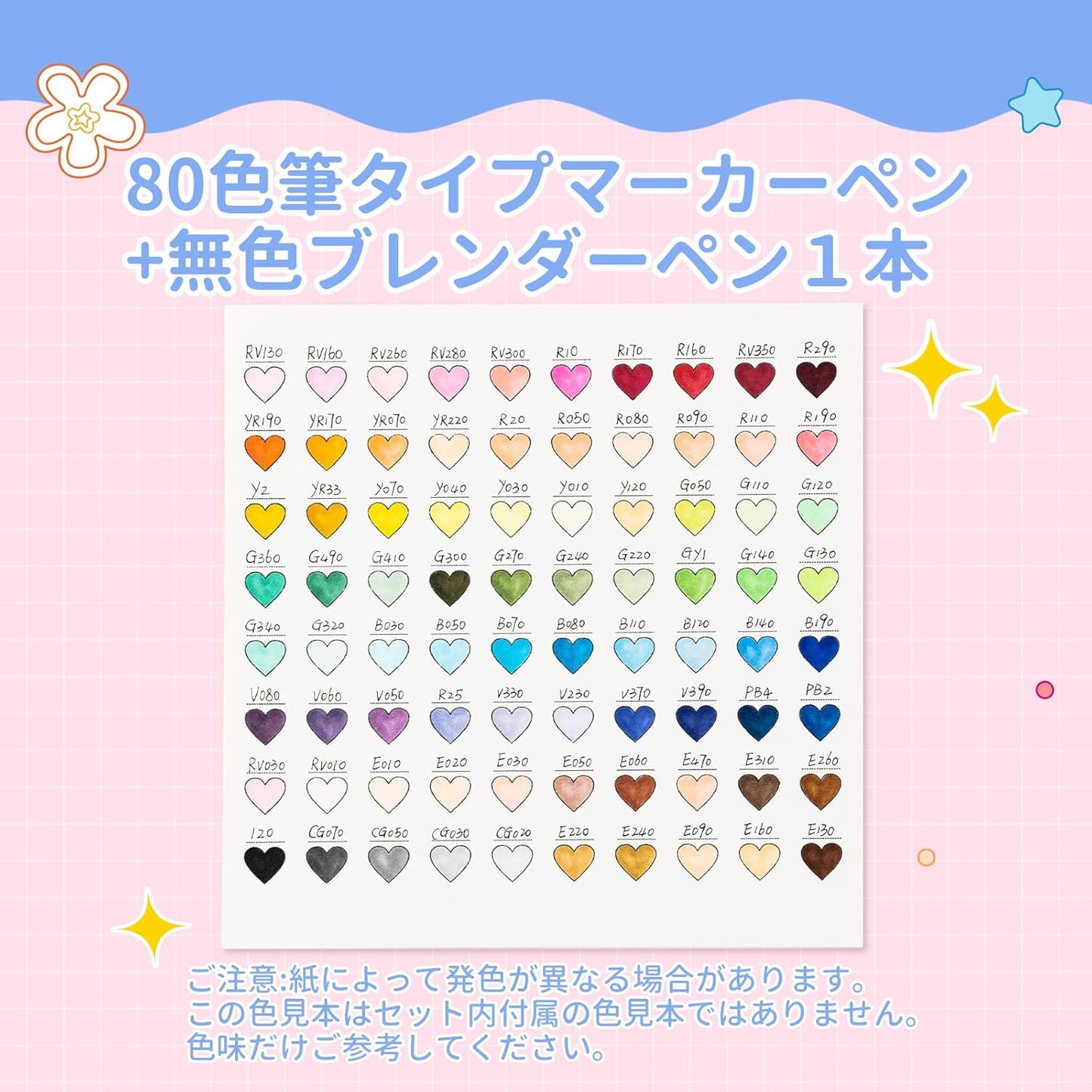 Ohuhu Illustration Markers – Brush Tip, 80 Colors (81 Pens) - Sanrio × Ohuhu Collaboration