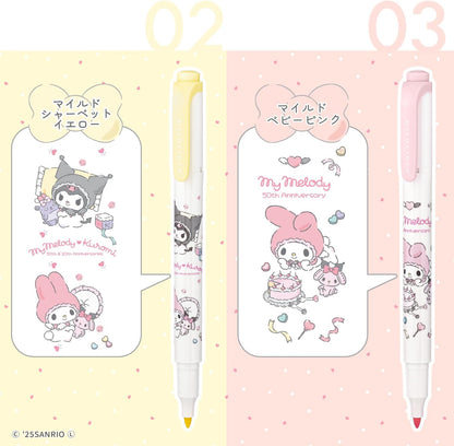 ZEBRA MILDLINER – My Melody & Kuromi Anniversary Limited Edition 5 Color Set WKT7 MMKU 5C