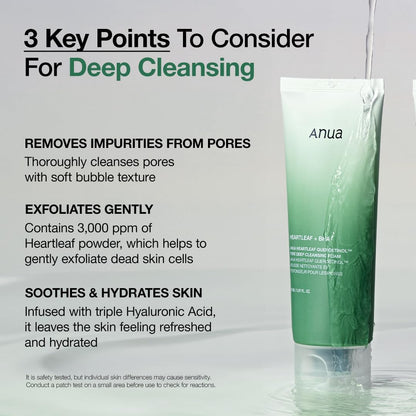 ANUA Dokudami Espuma de Limpeza Profunda de Poros 150ml