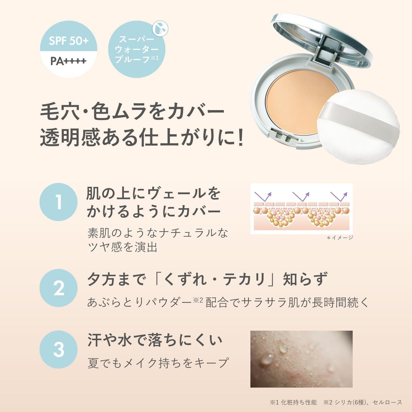 Orbis Sunscreen Powder Set – Translucent, SPF50+ PA++++