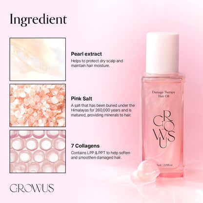 GROWUS Damage Therapy Hair Oil 65ml