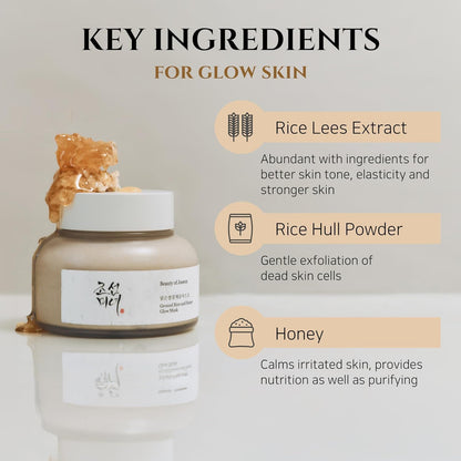 Beauty of Joseon - Máscara iluminadora de arroz moído e mel (150ml)