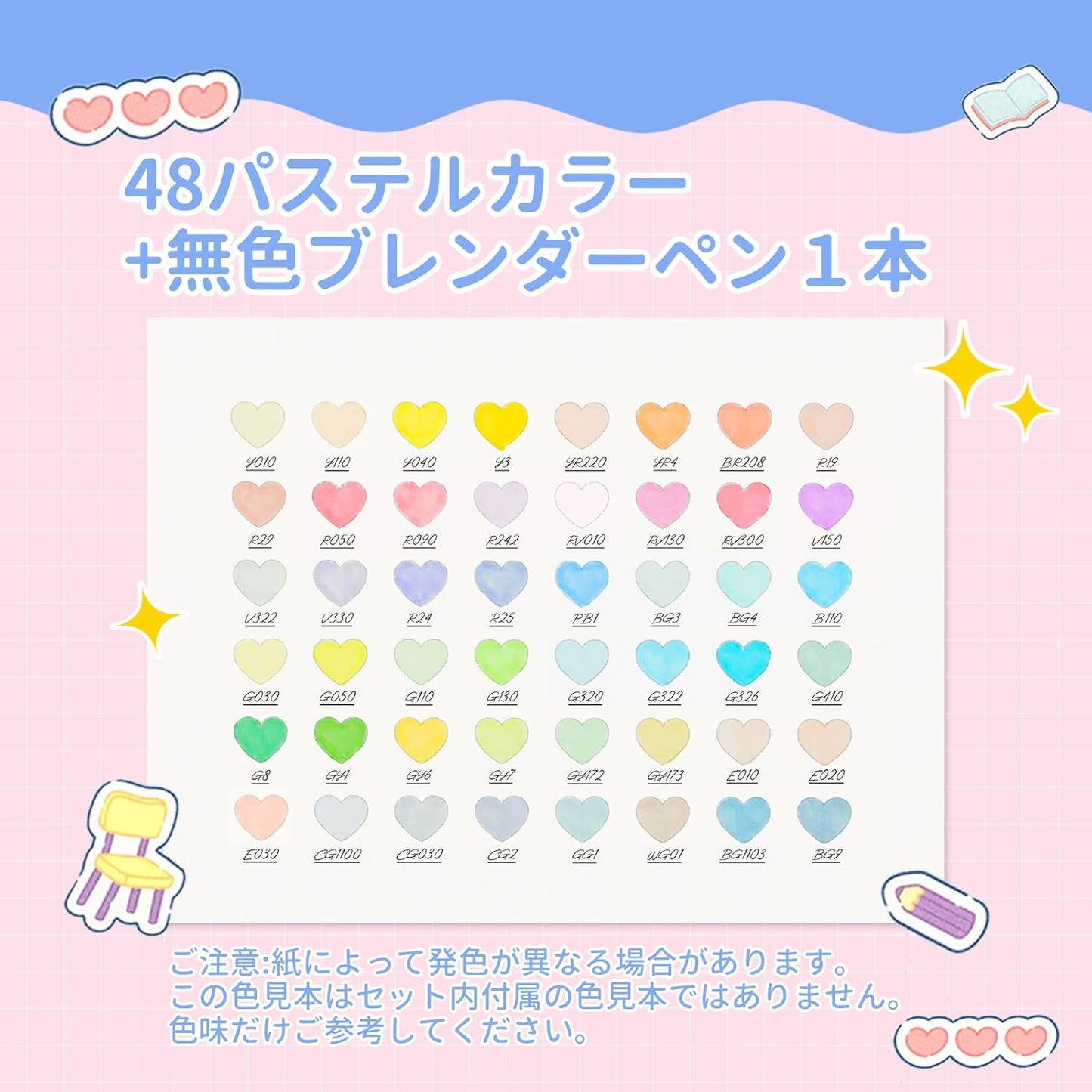 Ohuhu Illustration Markers – Twin Tip Brush & Fine, 48 Pastel Colors (Sanrio × Ohuhu Collaboration)