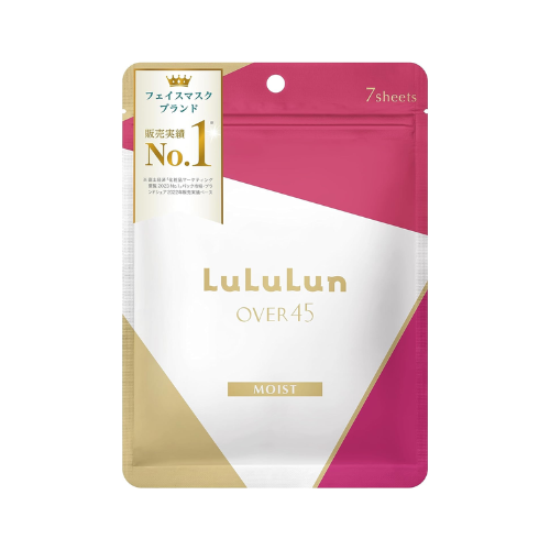 Máscara Facial Lululun Over45 MOIST (Rosa Camélia) - 7 unidades