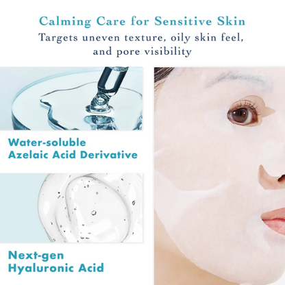 Máscara Facial Lululun Hydra-AZ com Ácido Azelaico (Cuidados com os Poros) - 7 unidades