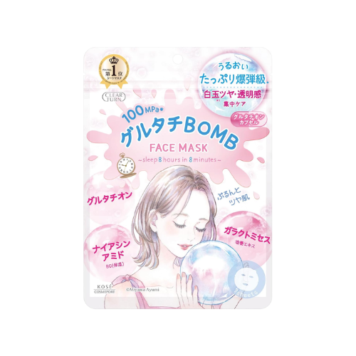 Máscara CLEAR TURN Glutathione BOMB (7 folhas)
