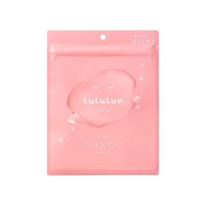Máscara de tecido Lululun Pure EVERYS (rosa) - Máscara de tecido com 7 peças