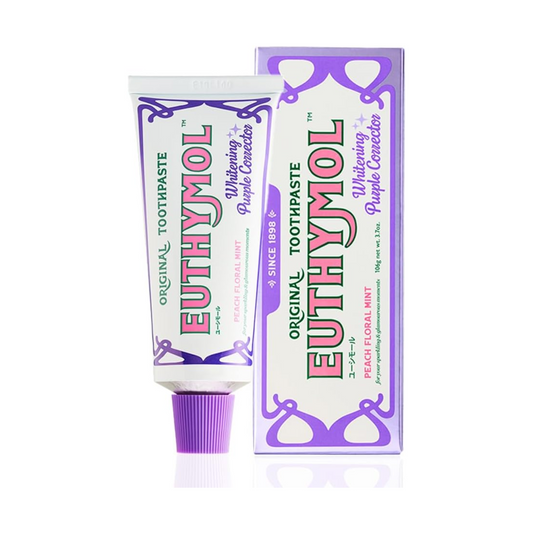 Creme dental EUTHYMOL White Purple – Aroma de Pêssego e Menta Floral, 106g
