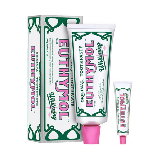 Conjunto de pasta de dente clareadora EUTHYMOL – 106g + 20g tamanho viagem