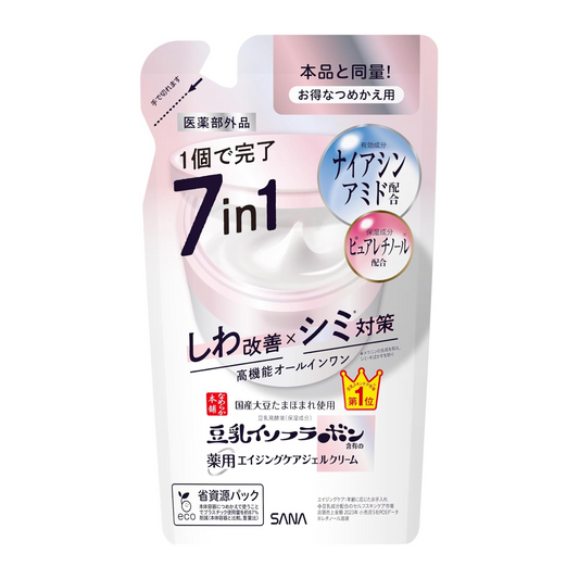 Sana Nameraka Honpo Creme em Gel Medicinal Antirrugas Branco - 100g (Refil)