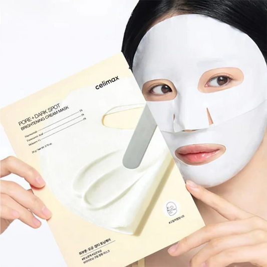 Máscara de envolvimento em creme iluminador de poros CELIMAX – 4 folhas