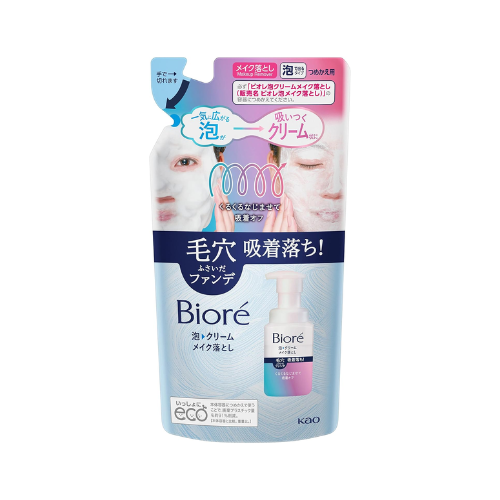 Refil demaquilante em creme de espuma Biore - 170ml