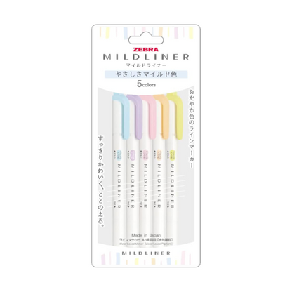 ZEBRA MILDLINER – Gentle Mild 5 Color Set WKT7-5C-YC