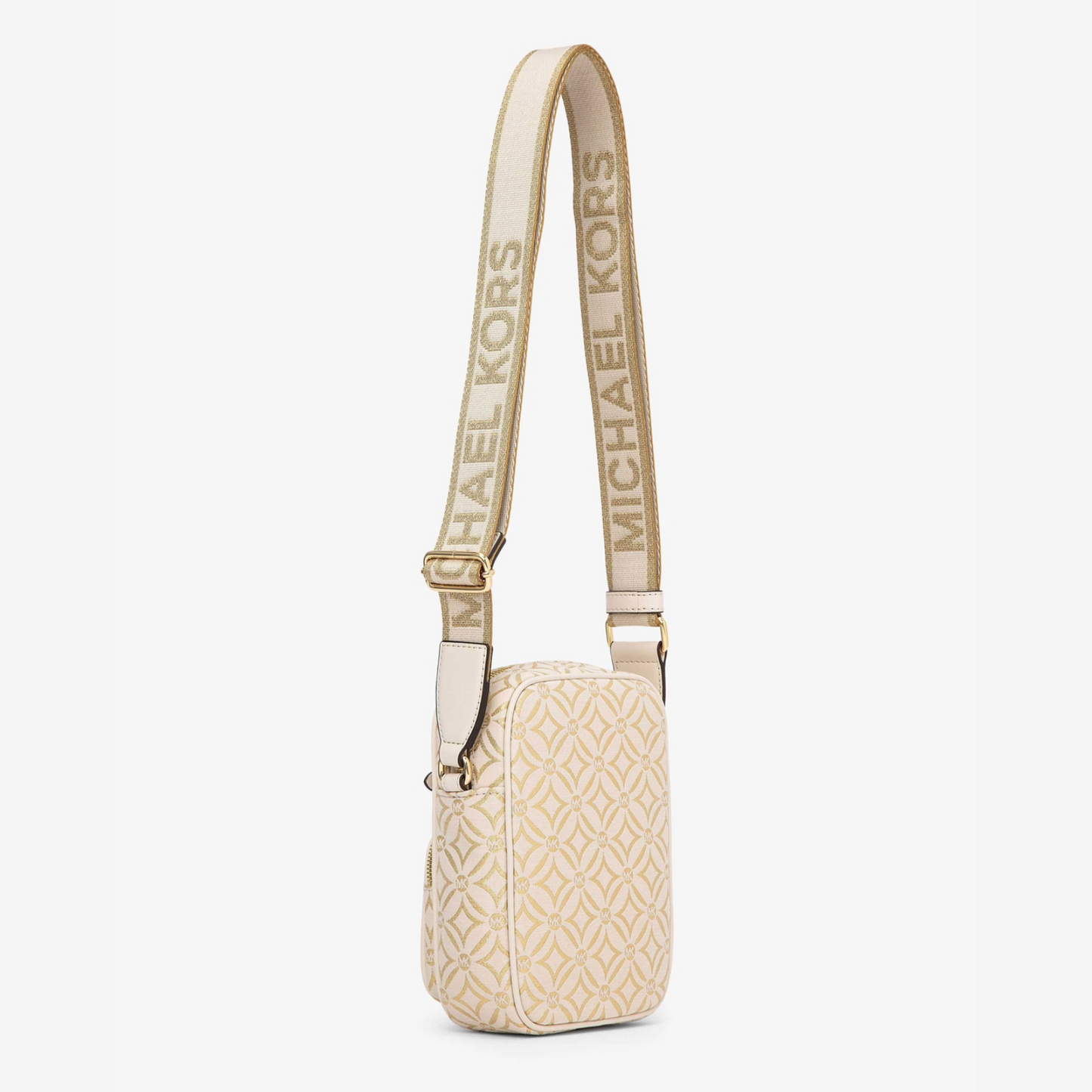 MICHAEL KORS OUTLET – JET SET ITEM Metallic Logo Jacquard Crossbody Medium