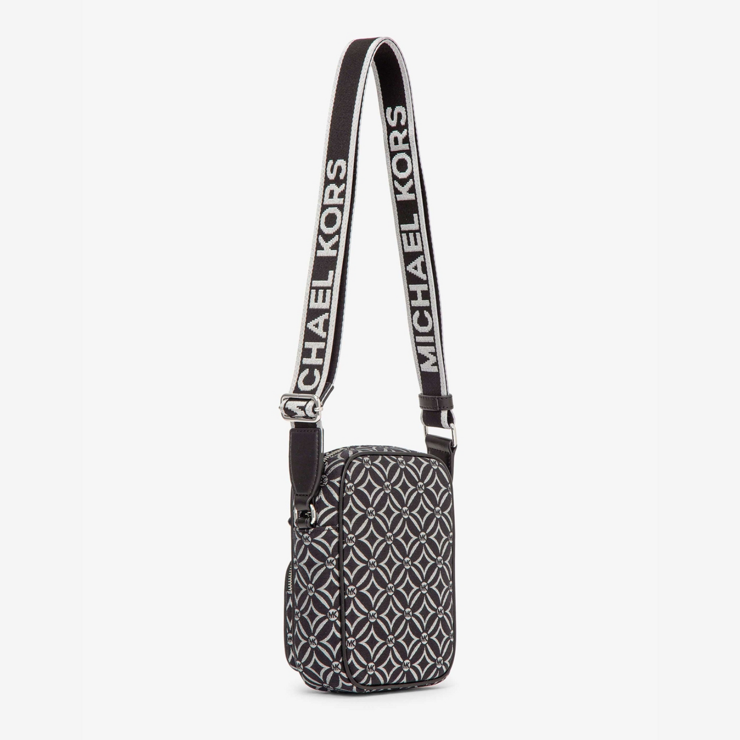 MICHAEL KORS OUTLET – JET SET ITEM Metallic Logo Jacquard Crossbody Medium