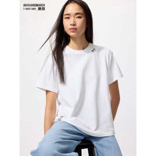 UNIQLO T1BOXY / Boxy T Shirt – Color: 00 WHITE
