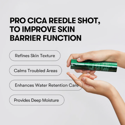 VT COSMETICS – Pro Cica Reedle Shot 100 - Sachê em bastão (1,5 ml × 6 sachês)