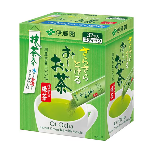 ITO EN "Oi Ocha" Instant Green Tea with Matcha – 0.8g x 32 Sticks