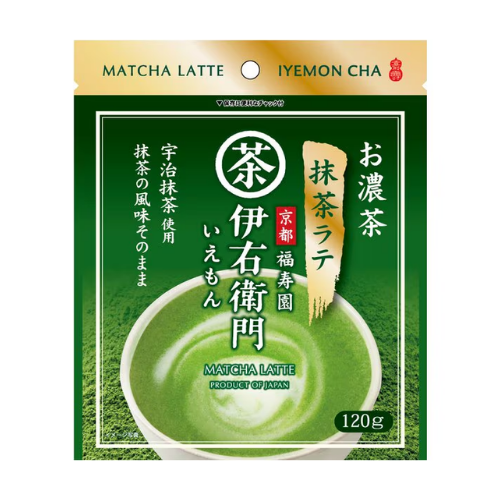 Iyemon Rich Matcha Latte – 120g (by Uji no Tsuyu Seicha, Resealable Pouch)
