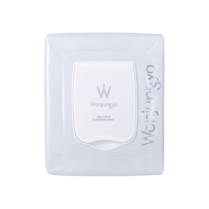 Folha de limpeza diária com leite Wonjungyo – 50 folhas
