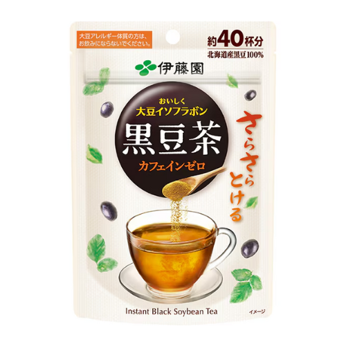 ITO EN Instant Black Soybean Tea Powder – 32g (Caffeine-Free, Resealable Pouch)